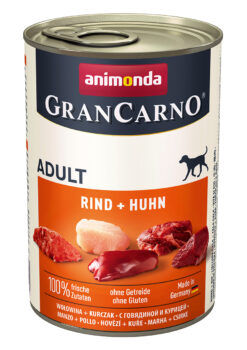 Animonda, chien GranCarno Adult avec buf  + poule