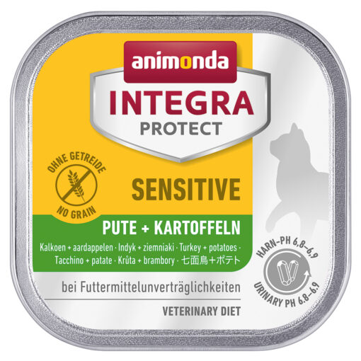 Animonda Integra, chat Sensitiv, dinde + pommes de terre 100g / VE 16
