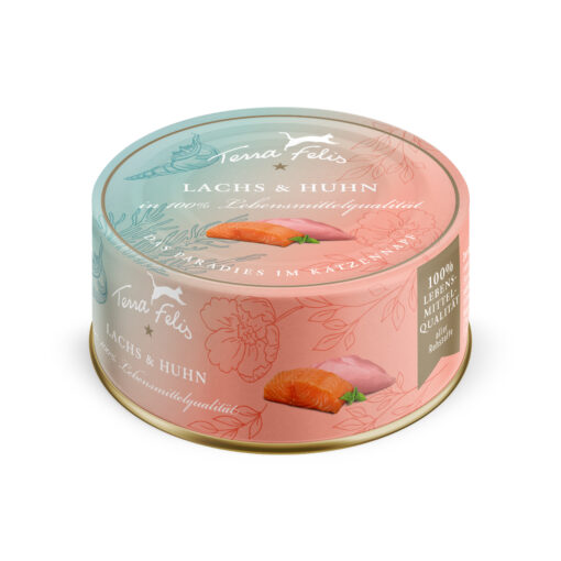 Chat s. céréales saumon+poulet 80g