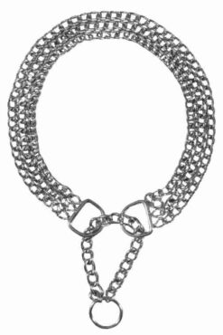 Collier semi étrang.triple rang, 55cm