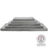 Vital matelas Lonni, carrés, 90×65cm, gris