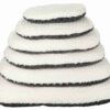 Coussin Kaline, 54×35cm, crème/gris