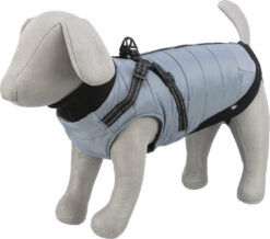 Alternative view of Manteau Pontis avec harnais, gris