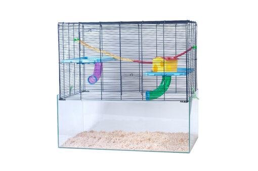 Bac p. rongeur a.couvercle de cage Gr: 80x49x56cm