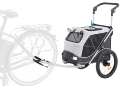 Alternative view of Roulotte de vélo, pliable, S: 58 × 93 × 74/114 cm, gris