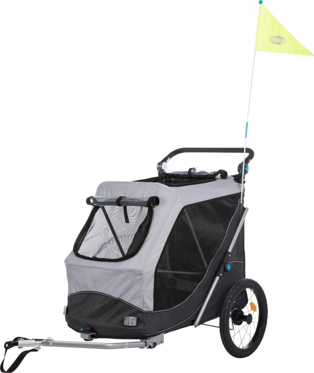 Roulotte de vélo, pliable, L: 74 × 95 × 103/143 cm, gris L: 74×95×103/143 cm, grau Roulotte de vélo, pliable, L: 74 × 95 × 103/143 cm, gris L: 74×95×103/143 cm, grau
