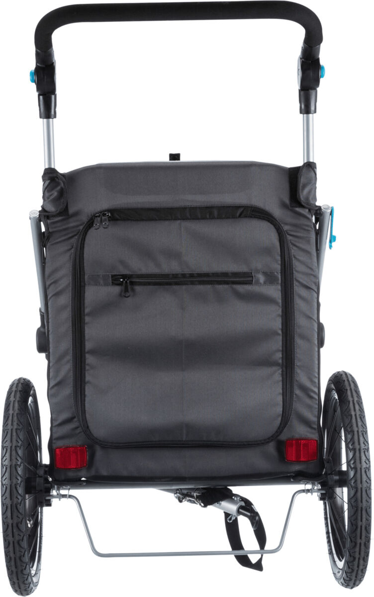 Roulotte de vélo, pliable, L: 74 × 95 × 103/143 cm, gris L: 74×95×103/143 cm, grau Roulotte de vélo, pliable, L: 74 × 95 × 103/143 cm, gris L: 74×95×103/143 cm, grau