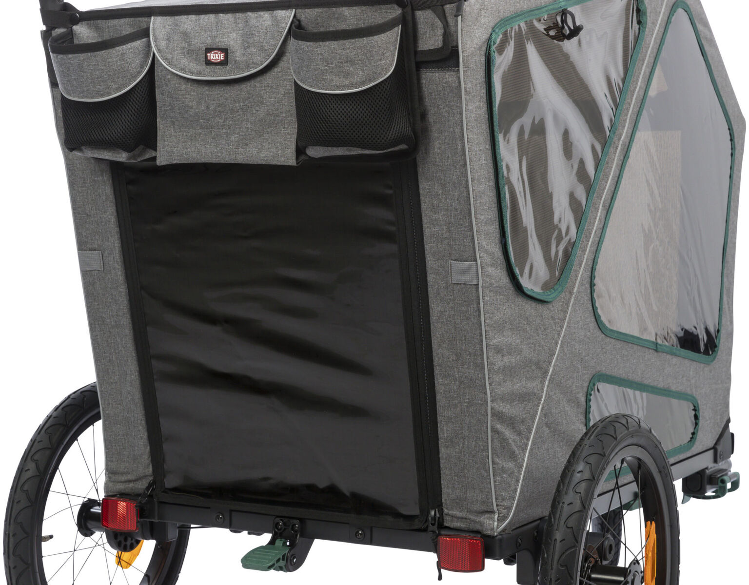 Roulotte de vélo, S: 41,5×59×78/130 cm, gris/sauge Roulotte de vélo, S: 41,5×59×78/130 cm, gris/sauge