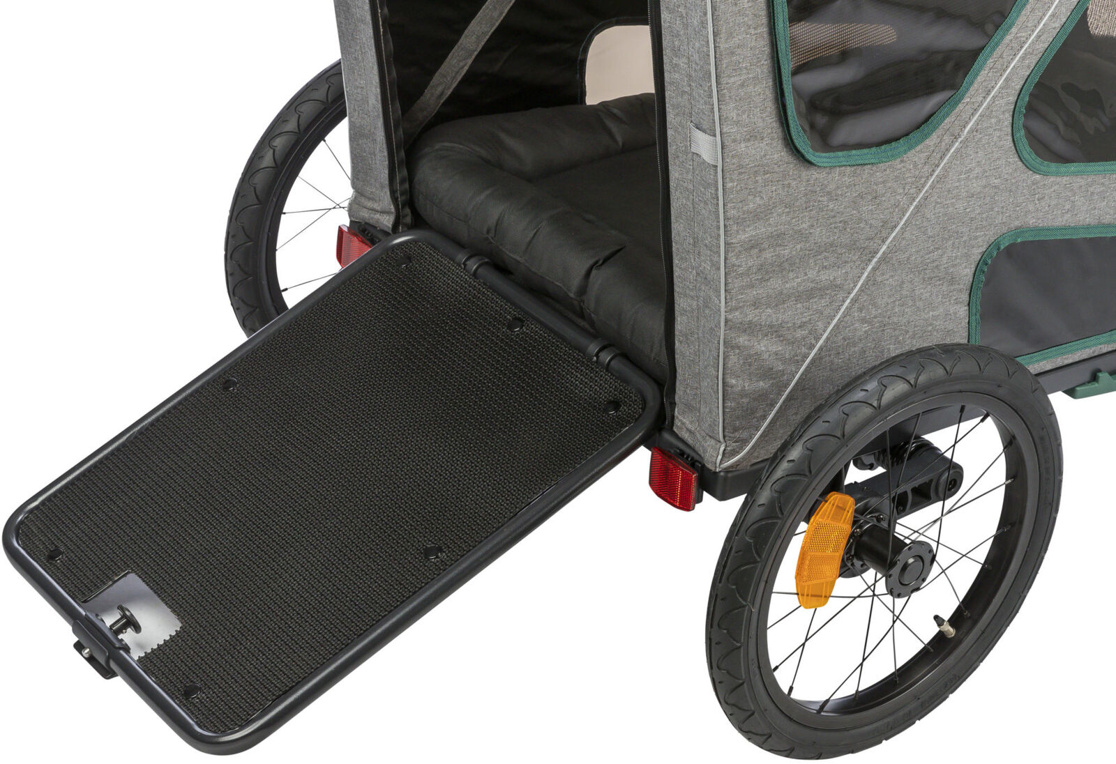 Roulotte de vélo, S: 41,5×59×78/130 cm, gris/sauge Roulotte de vélo, S: 41,5×59×78/130 cm, gris/sauge