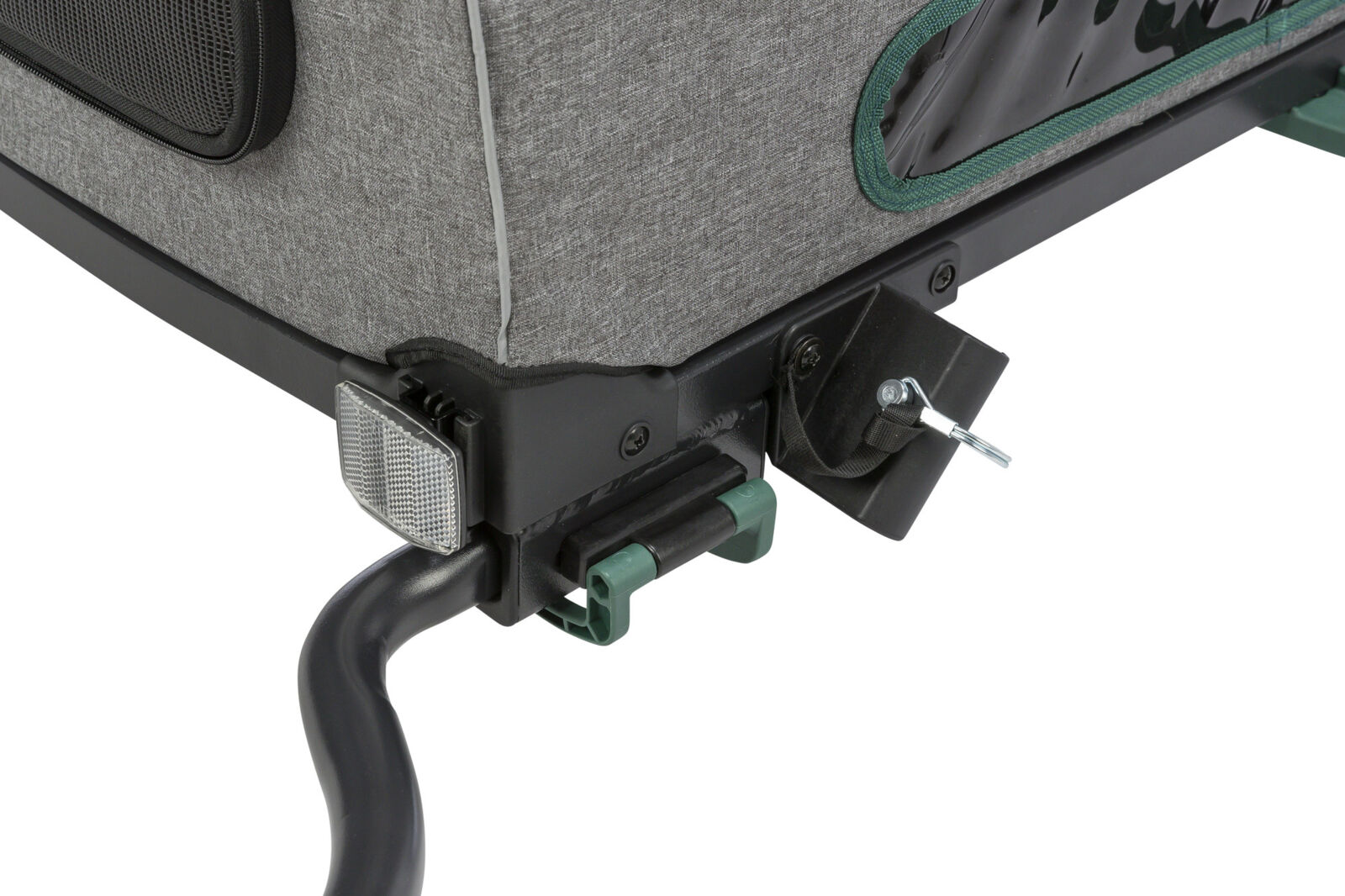 Roulotte de vélo, S: 41,5×59×78/130 cm, gris/sauge Roulotte de vélo, S: 41,5×59×78/130 cm, gris/sauge