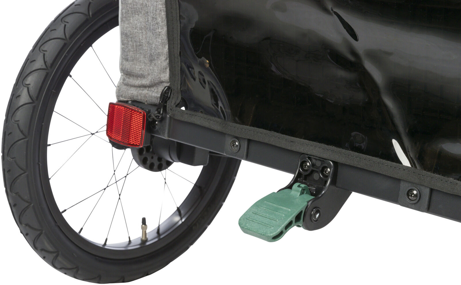 Roulotte de vélo, S: 41,5×59×78/130 cm, gris/sauge Roulotte de vélo, S: 41,5×59×78/130 cm, gris/sauge