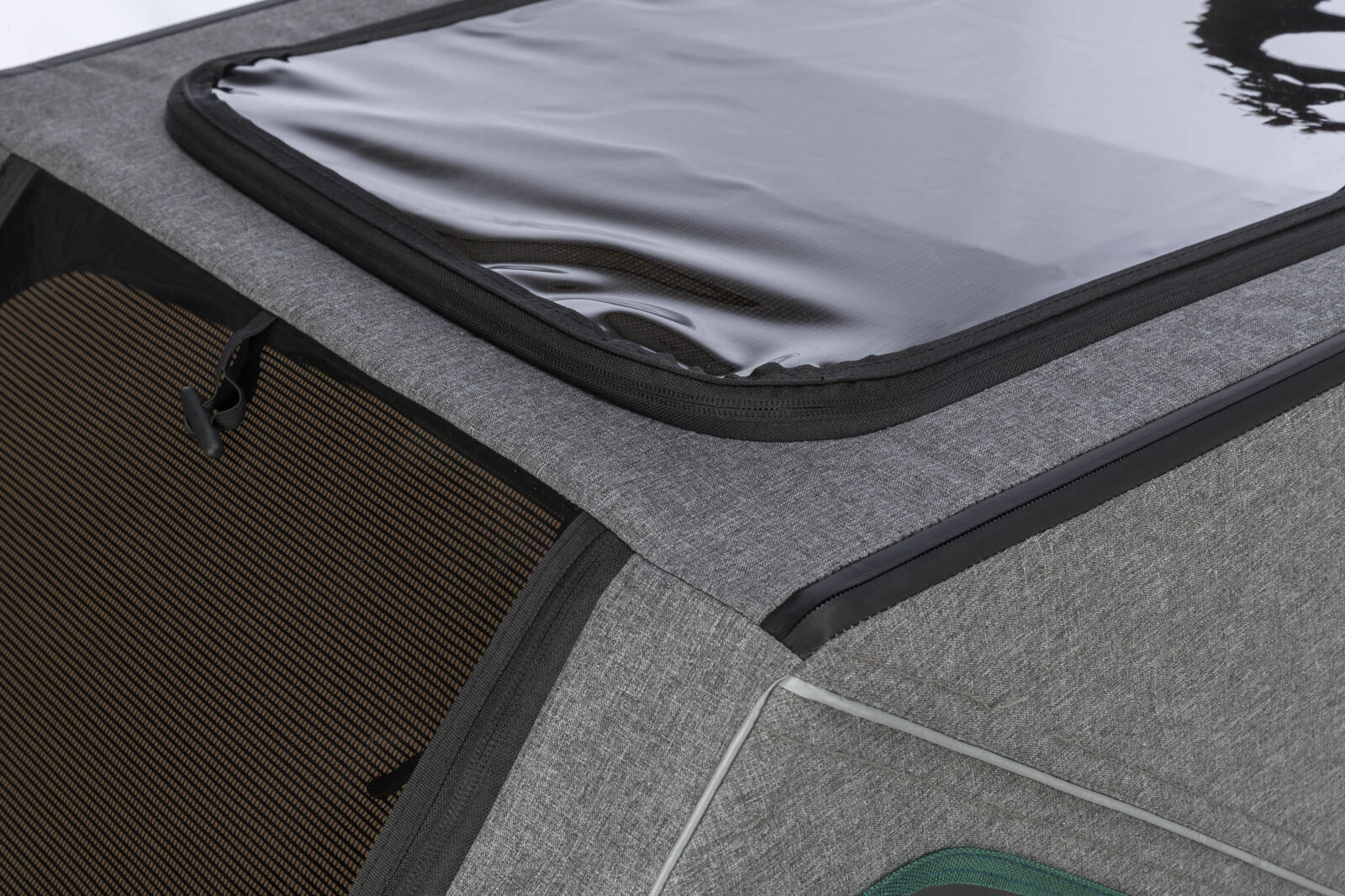 Roulotte de vélo, S: 41,5×59×78/130 cm, gris/sauge Roulotte de vélo, S: 41,5×59×78/130 cm, gris/sauge