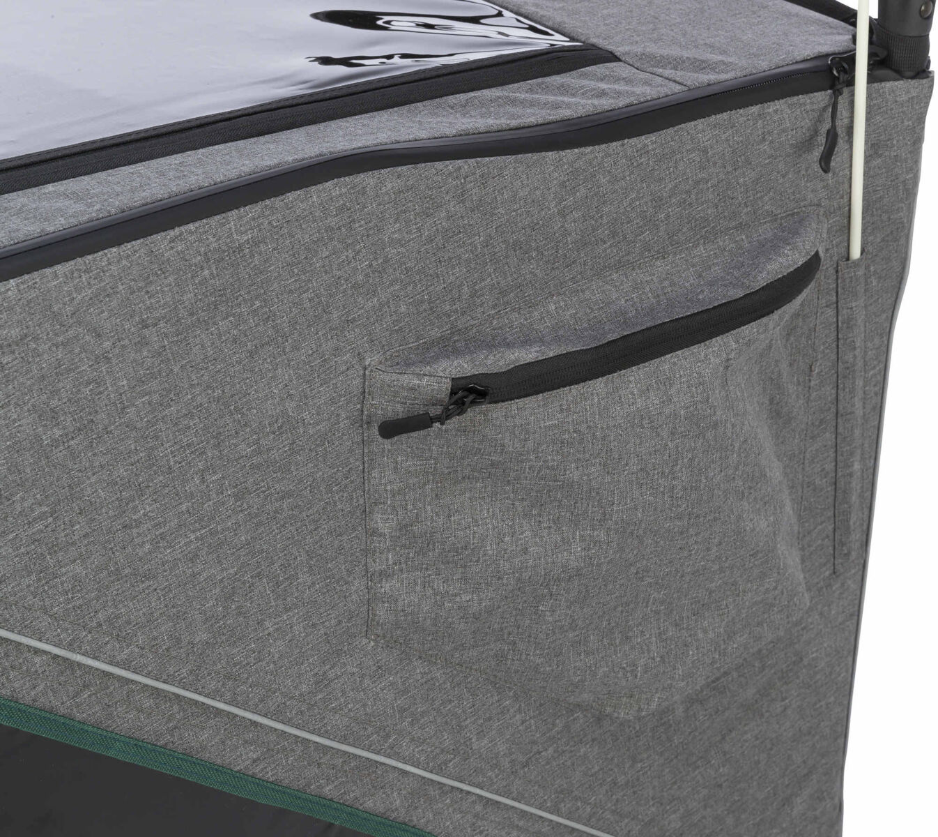 Roulotte de vélo, S: 41,5×59×78/130 cm, gris/sauge Roulotte de vélo, S: 41,5×59×78/130 cm, gris/sauge