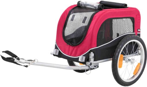 Fahrrad-Anhänger, schwarz/rot S: 53×60×60/117cm