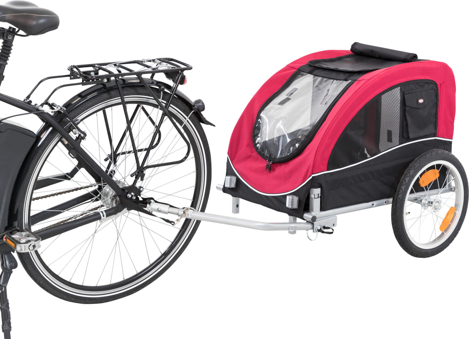 Roulotte de vélo, noir/rouge M: 63×68×75/137 cm Roulotte de vélo, noir/rouge M: 63×68×75/137 cm