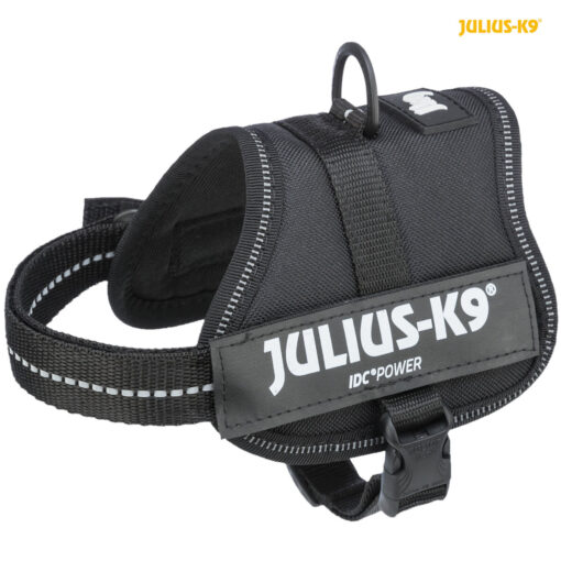 Julius-K9 Powergeschirr,schwarz 33-45cm