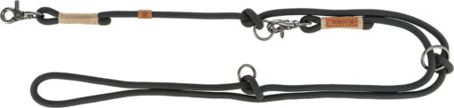 BE NORDIC V-Leine, schwarz/sand L-XL: 2,00 m/ø 13 mm