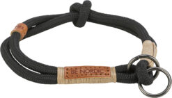 Alternative view of BE NORDIC Zug-Stopp-Halsband, schwarz/sand