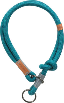 Alternative view of BE NORDIC Zug-Stopp-Halsband, petrol/hellgrau