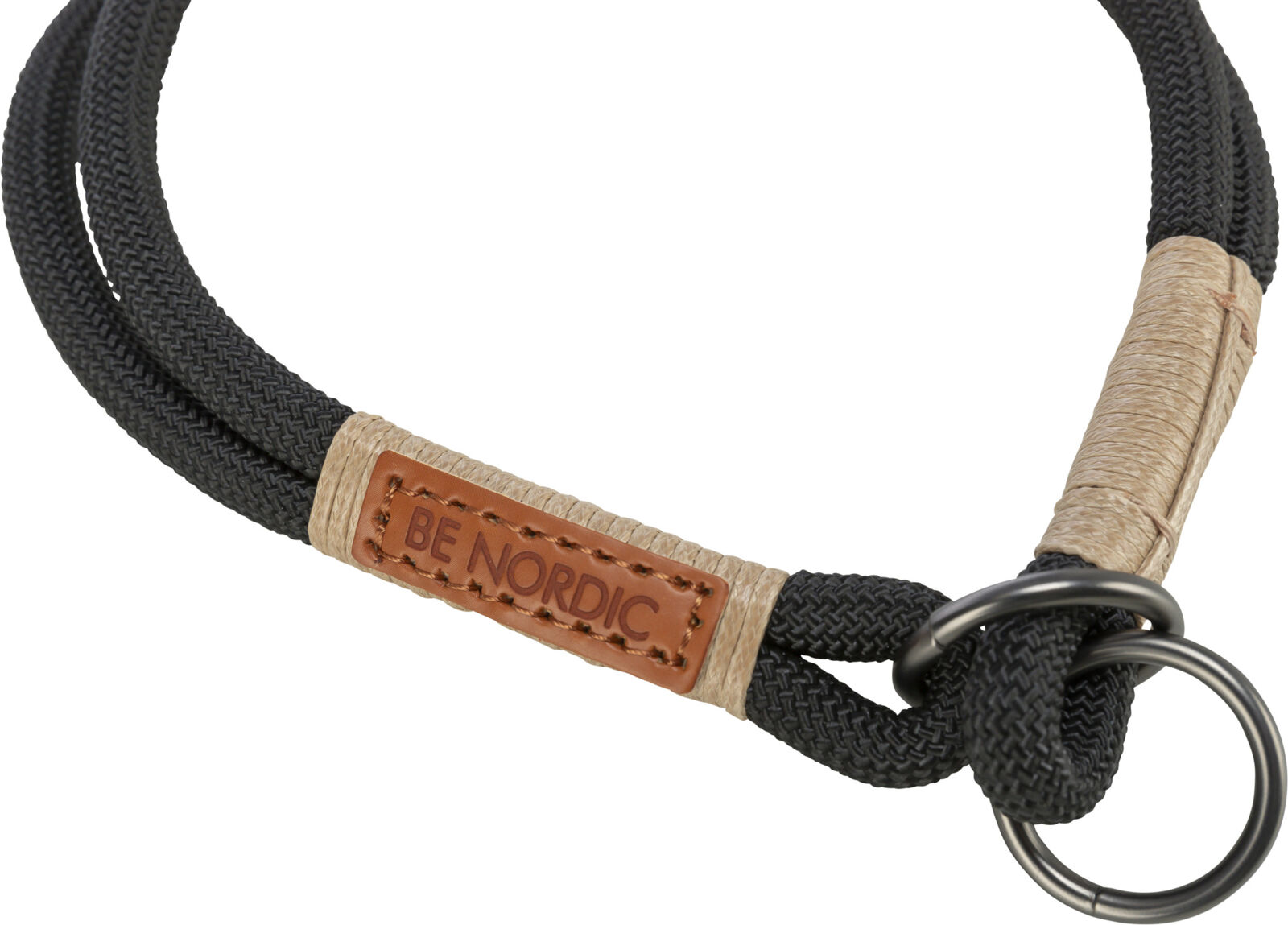 BE NORDIC collier semi-étrangleur, L-XL: 55cm/ø 13 mm, noir/ BE NORDIC collier semi-étrangleur, L-XL: 55cm/ø 13 mm, noir/