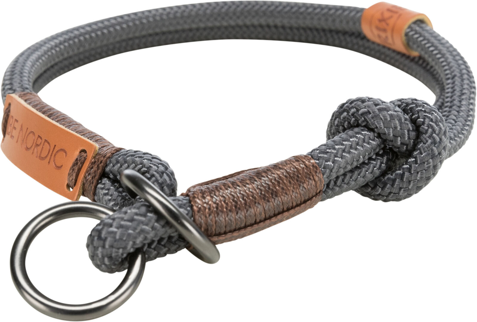 BE NORDIC collier semi-étrangleur, S: 35cm/ø 6mm, gris foncé BE NORDIC collier semi-étrangleur, S: 35cm/ø 6mm, gris foncé