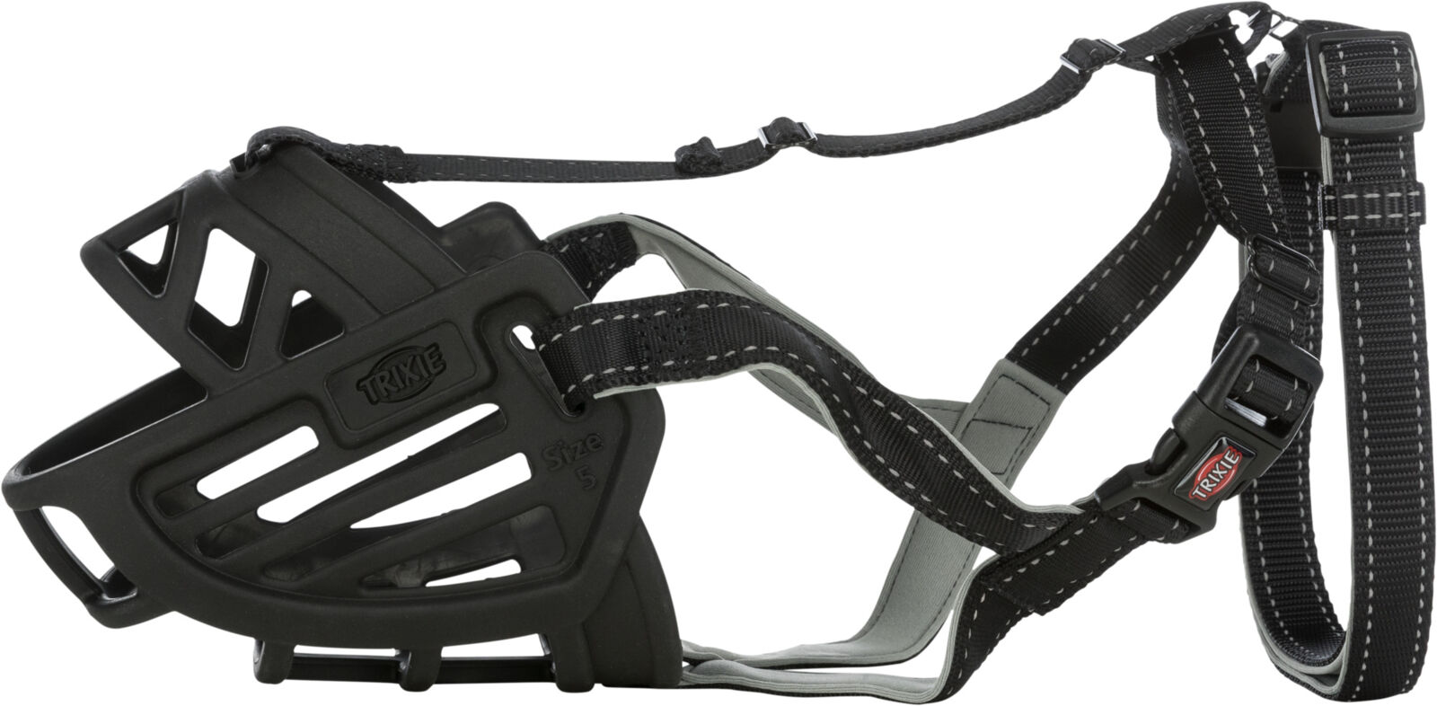 Muselière Muzzle Flex, silicone, M, noir Muselière Muzzle Flex, silicone, M, noir
