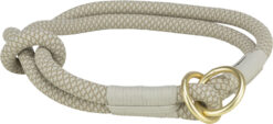 Soft Rope collier semi-étrangleur,  gris/gris clair