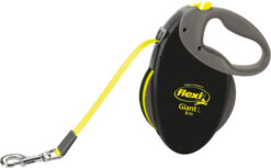 flexi NEON GIANT, L: 8m, noir/jaune fluo