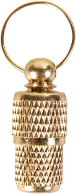 Adressanhänger, goldfarben, gross