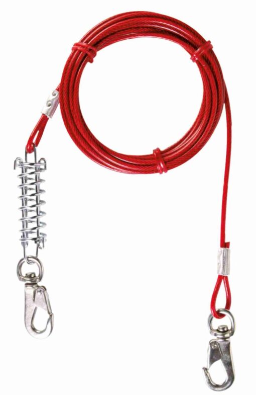 Laisse de ferme, rouge 5m