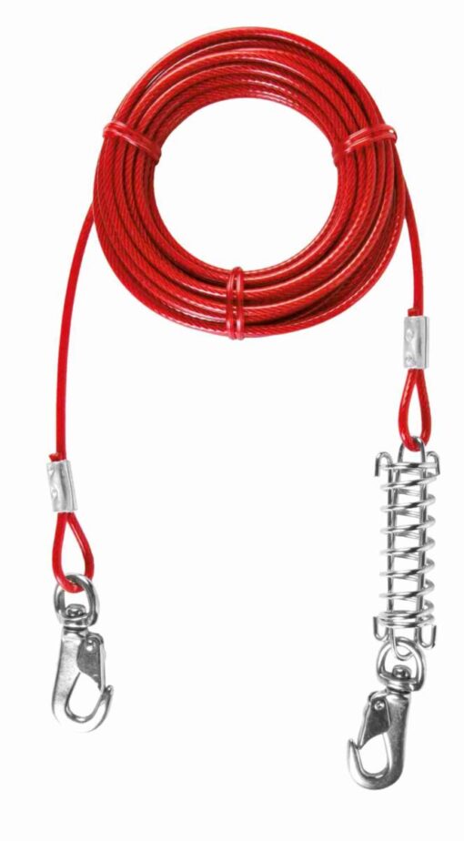 Laisse de ferme, rouge 8m