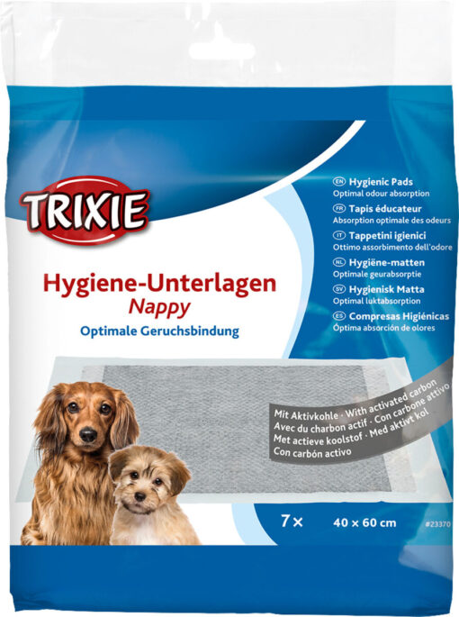 Hygiene-Unterlage Nappy, Aktivkohle 40×60cm, 7 St.