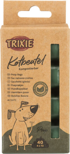 Alternative view of Sachet pour déchets canins, compostable, vert forêt