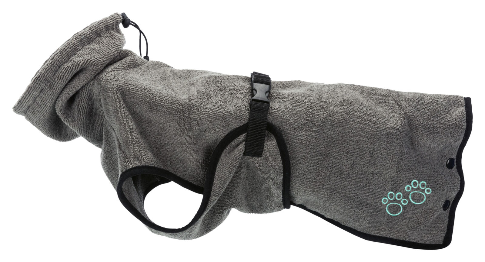 Peignoir de bain pour chien, en tissu éponge, L: 60cm, gris Frottee, L: 60cm, grau Peignoir de bain pour chien, en tissu éponge, L: 60cm, gris Frottee, L: 60cm, grau