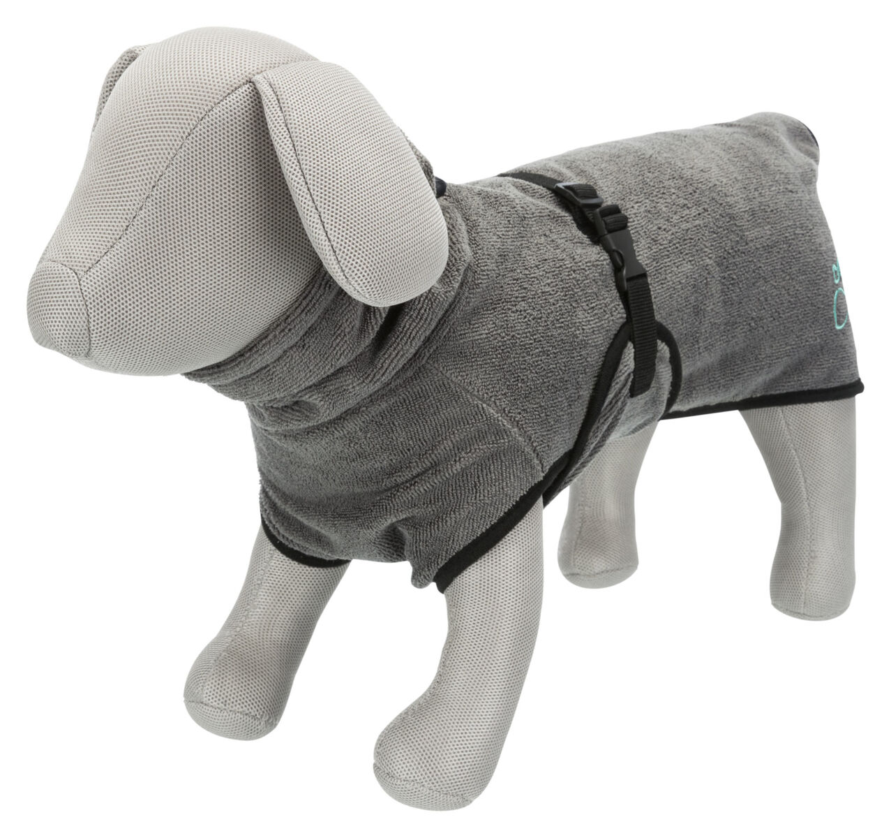 Peignoir de bain pour chien, en tissu éponge, L: 60cm, gris Frottee, L: 60cm, grau Peignoir de bain pour chien, en tissu éponge, L: 60cm, gris Frottee, L: 60cm, grau