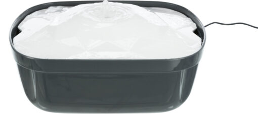 Trinkbrunnen Polygon, Melamin, 2,5 l/28×11×22cm, grau/weiss
