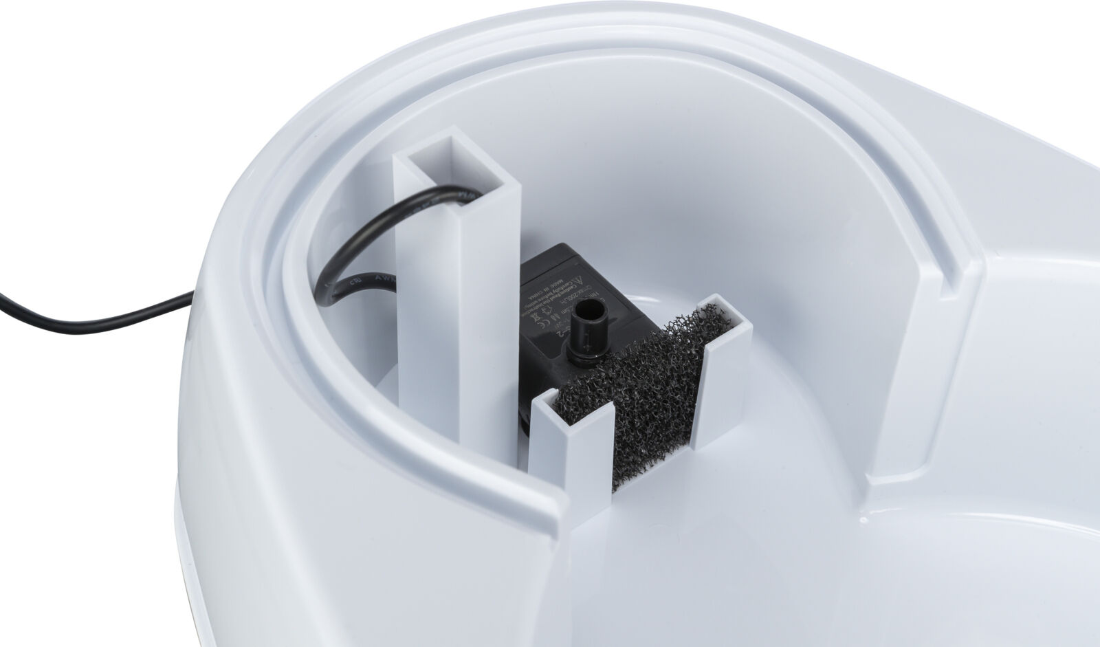 Trinkbrunnen Curved Stream, Kunststoff, 2,5 l/25 × 24,5 × Trinkbrunnen Curved Stream, Kunststoff, 2,5 l/25 × 24,5 ×