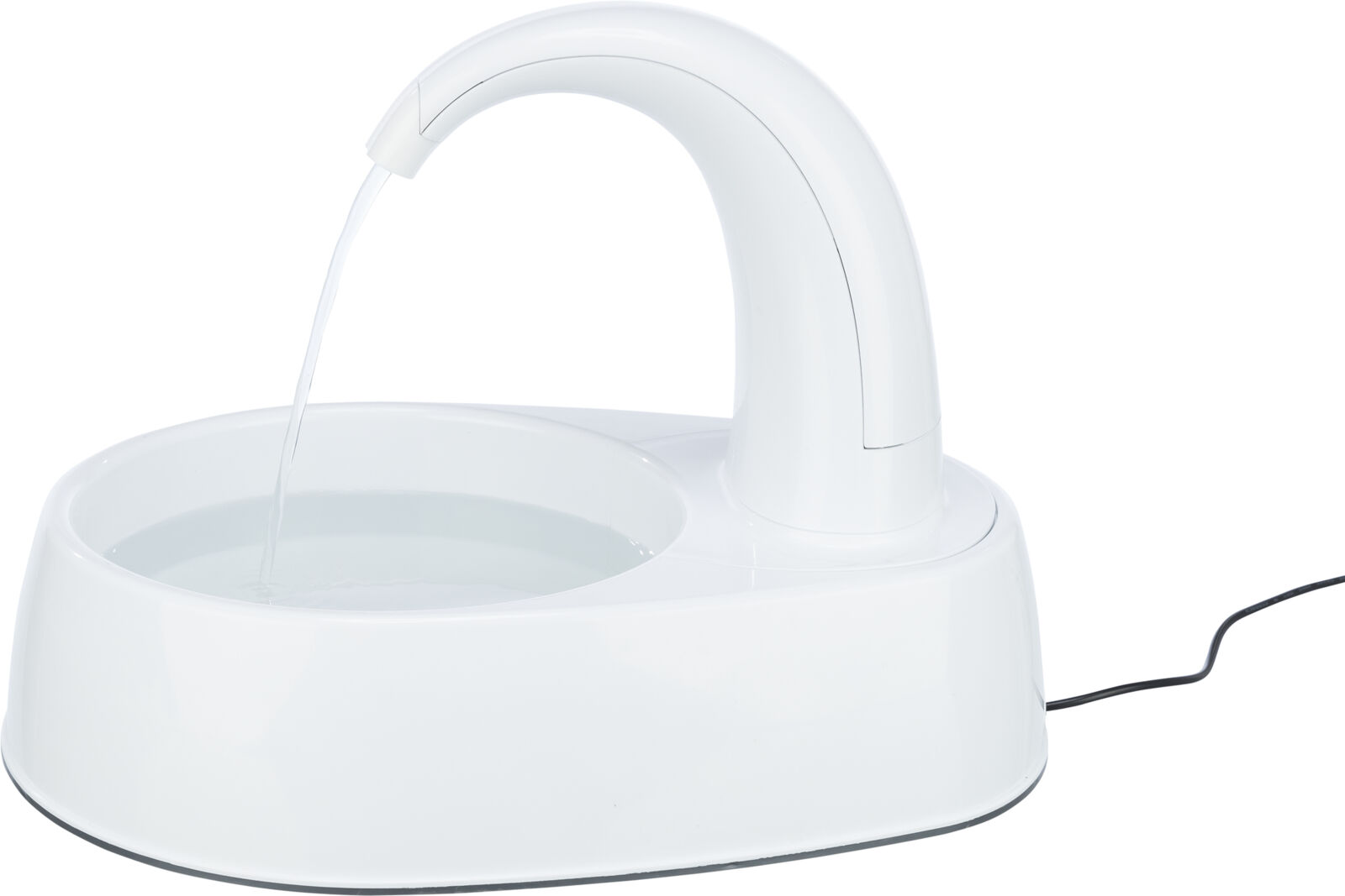 Trinkbrunnen Curved Stream, Kunststoff, 2,5 l/25 × 24,5 × Trinkbrunnen Curved Stream, Kunststoff, 2,5 l/25 × 24,5 ×