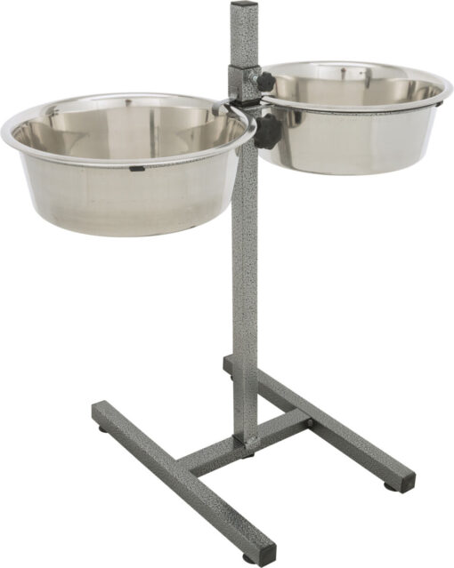Hundebar mit 2 Edelstahlnäpfen 4.7 L