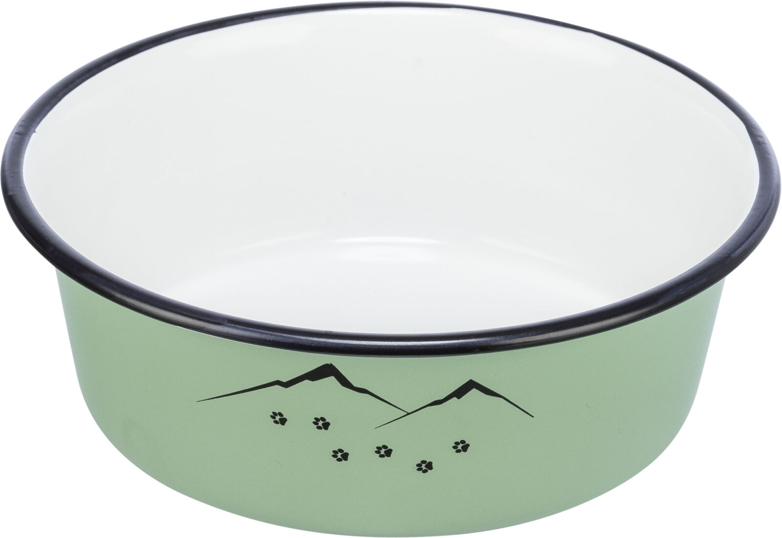 Napf, Emaille/Edelstahl, grün 0,9l/ø17cm Napf, Emaille/Edelstahl, grün 0,9l/ø17cm