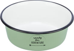 Gamelle, Emaille/acier inox, vert