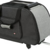 Sac à roulettes,nylon,34×43×67cm,noir/gris