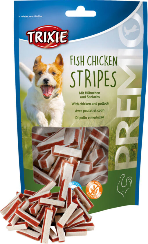 "Esquisita Premio" Stripes, Hühnchen&Seelachs, 75g nur per VE 6Stk.