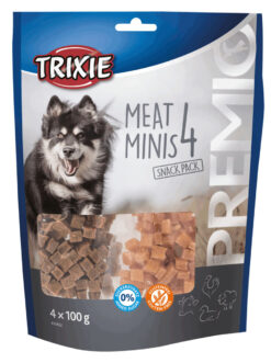 Alternative view of PREMIO 4 Meat Minis, poulet, canard, buf, agneau, 4 × 100 g
