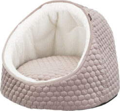 Alternative view of Abri douillet Livia, ø 45 × 33 cm, vieux rose/crème
