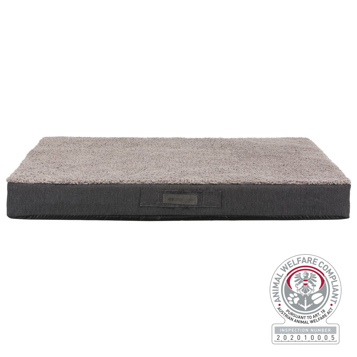 Vital coussin Bendson, 120 × 72 cm, gris foncé/gris clair Vital coussin Bendson, 120 × 72 cm, gris foncé/gris clair