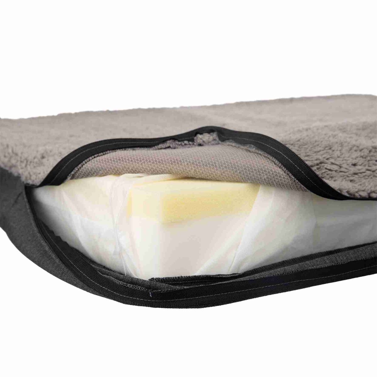 Vital coussin Bendson, 120 × 72 cm, gris foncé/gris clair Vital coussin Bendson, 120 × 72 cm, gris foncé/gris clair