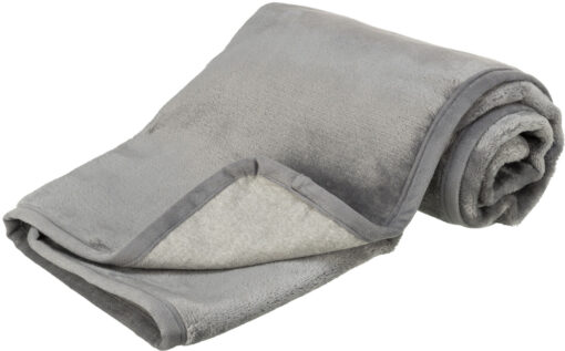 Couverture Levy, peluche, gris 100×70cm