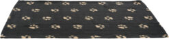 Alternative view of Fleecedecke "Beany",schw. m.gr. Knochen