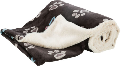 Decke Jimmy, Softplüsch 150×100cm, taupe/beige